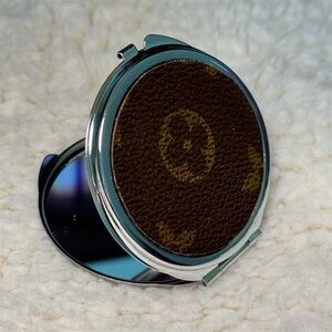 Louis Vuitton Compact Mirror (Upcycled Authentic Materials)